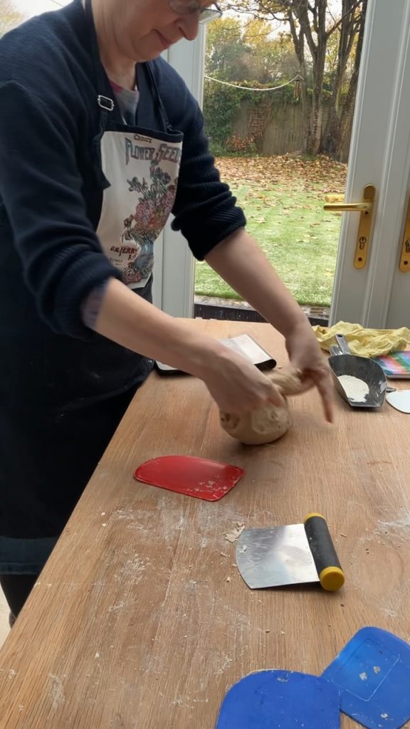 Bread Class Participant Kneading